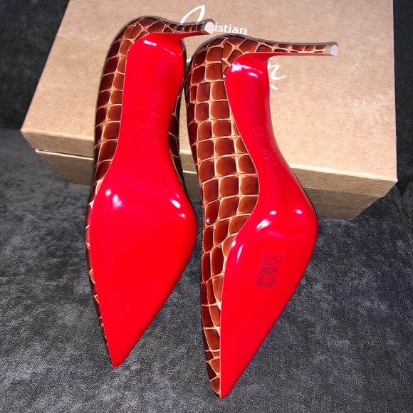 Christian Louboutin Kate 85 crock embossed size EU 39 - Picture 6 of 10
